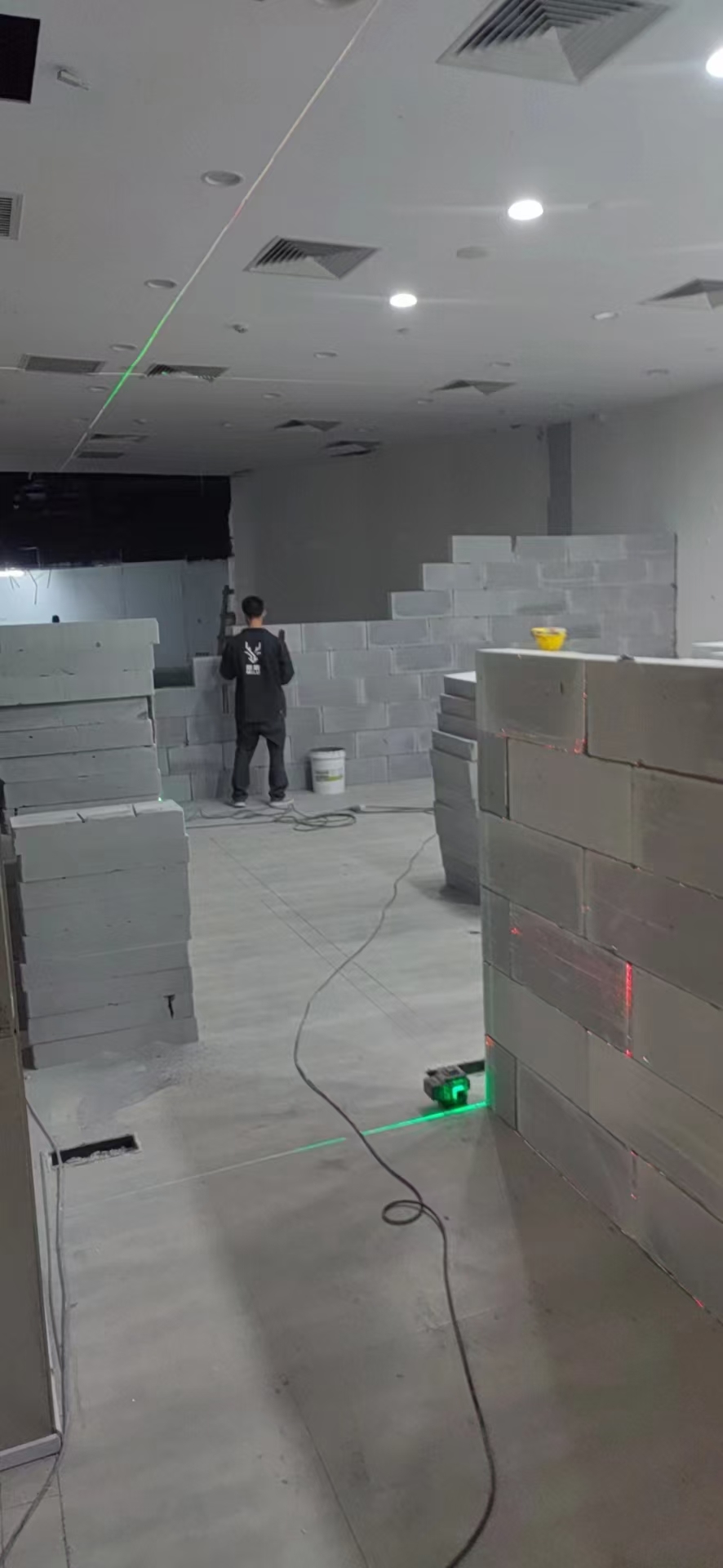 加气块隔墙空间分隔
